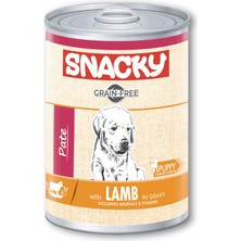 Snacky Tahılsız 400 gr Pate/konserve Kuzulu Yavru Köpek 12'li
