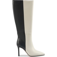 Nine West Justın 5pr Kırık Beyaz Kadın Topuklu Çizme