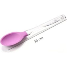 Mika Saplı Silikon Kaşık - Dayanıklı ve Pratik Mutfak Gereci