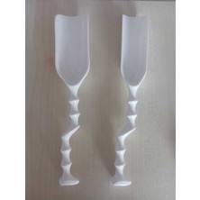 Mutfak Için 2’li Plastik Erzak Kaşığı 19 cm