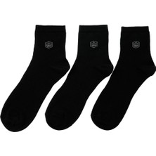 Lumberjack MB Danny 3lu 33KS1 5pr Siyah Erkek 3'lü Soket Çorap