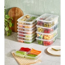 Pratik 4 Bölmeli Mini Saklama Kabı 4X100 ml – Yemek ve Atıştırmalıklar Için 1ADET