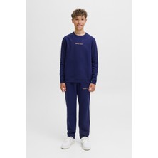 Jack & Jones Jpstkane Norrebro Sweat P Lacivert Erkek Çocuk Eşofman Altı