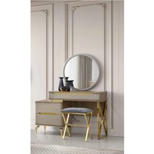 Aby Antrasit - Meşe - Gold Hazal Şifonyer