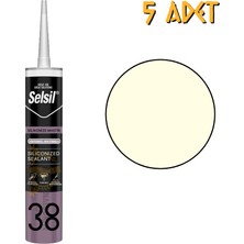 Selsil Silikonize Mastik Bej 500 Gr. - 5 Adet