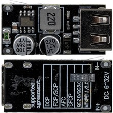 Ayt USB Dc Step Down Modül Telefon Şarj Devresi 12V 24V To Q.c3.0 USB Kart Devre