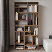 İnarch Dizayn Nicola Kitaplık – 18 Raflı, Modern Kütüphane