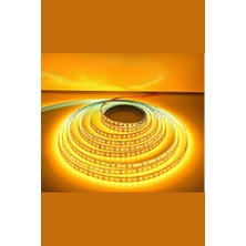 5 Volt 2835 Şerit LED 8 mm Sarı Amber 60 Ledli IP20 (5 Metre)