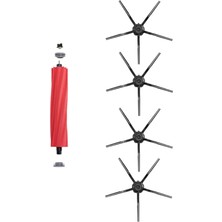 Kırmızı 5'li Yedek Parça Seti Robot Süpürge ile Uyumlu