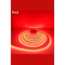 5 Volt 2835 Şerit LED 8 mm Kırmızı 60 Ledli IP20 (5 Metre)