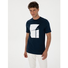 Pierre Cardin Erkek Lacivert Regular Fit Tişört 50302576-VR033