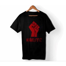1 Ayıs Emekçilerimiz Için Özel Tasarım Hakıyız Baskılı Tshirt  Iyah