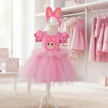 Labubu Kız Çocuk Kostümü, Labubu Elbisesi, Labubu Parti Elbisesi