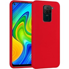Piyasa Sepeti Xiaomi Redmi Note 9 İçi Kadife Silikon Kılıf Kırmızı