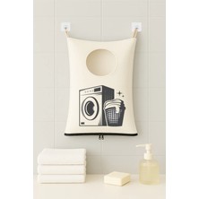 Paris Home Fermuarlı Kapı Arkası Duvar Kirli Çamaşır Sepeti, Kapı Arkası Oyuncak Sepeti Düzenleyici Organizer