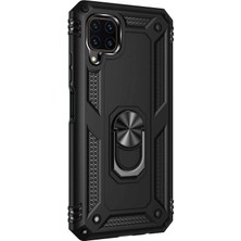 Piyasa Sepeti Huawei P40 Lite Yüzüklü Tank Kılıf Siyah
