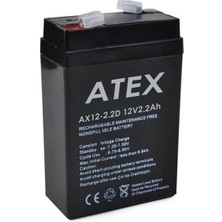 12 Volt 2.2 Amper Dik Akü (70X46X101 Mm)