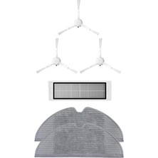 Uyumlu 5'li Yedek Parça Seti Beyaz Robot Süpürge