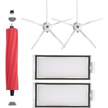 Beyaz Robot Süpürge Uyumlu 5'li Yedek Parça Seti