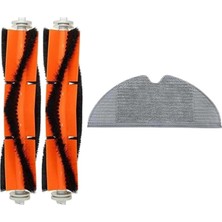 Gri Yedek Parça Seti Temizlik Robotu  Uyumlu 3'lü Paket