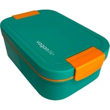 Vagonlife VGN1271 2  Bölmeli Beslenme Yemek Kabı- Lunch Box 1750 ml Yeşil