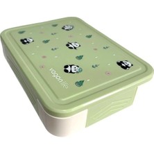 Vagonlife VGN1265 5  Bölmeli Beslenme Yemek Kabı- Lunch Box 1330 ml Panda Yeşil