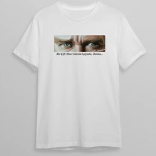 10 Kasım Unisex Atatürk Baskılı Tshirt  Beyaz