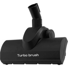 Siyah Turbo Emici Yer Başlığı Güçlü ve Şık Temizlik Çözümü