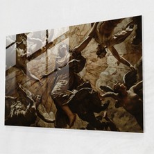 Popcas Caravaggio Tarzı Ev Dekorasyonu - Caravaggio Ev Dekorasyonu Modern Sanat Cam Tablo