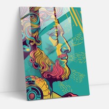 Popcas Pop Art Efsane Cam Tablo Sanatı - Klasikizm+Popart Modern Sanat Ev Dekorasyonu Klasikizm ile Pop Art