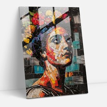 Popcas Klasik Pop Sanat Modern Sanat - Klasikçilik ve Pop Sanat Birleşimi Cam Tablo Modern Sanat Cam Sanat