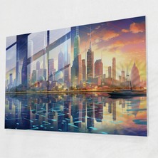 Popcas Blockchain Modern Sanat - Kanvas Tablo Duvar Dekorasyonu Modern Sanat Görsel Olarak Etkileyici