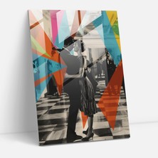 Popcas Klasik Pop Sanat Cam Tablosu - Klasik ve Pop Sanatın Buluşması Duvar Süsleme Cam Tablo Modern Sanat