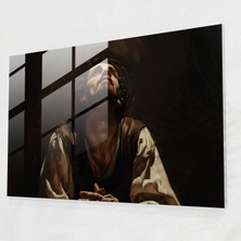 Popcas Caravaggio Tarzı Cam Tablo: Dini Konular - Duvar Dekorasyonu Ev Dekorasyonu