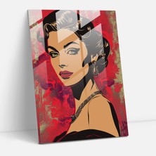 Popcas Göz Alıcı Klasik Cam Tablo Sanatı - Klasikizm+Popart Ev Dekorasyonu Modern Sanat Klasikizm ile Pop Art