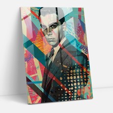Popcas Klasik Pop Sanatı Cam Tablo - Klasikizm+Popart Duvar Dekorasyonu Modern Sanat Cam Tablo