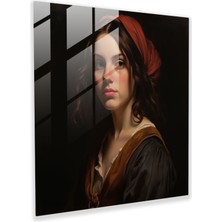 Popcas Zamansız Yansımalar Cam Tablo - Klasik Modern Sanat Duvar Dekorasyonu