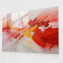 Popcas Ferrari Cam Tablo - Hız Patlaması - Ferrari Cam Duvar Sanatı Cam Sanat Heyecan