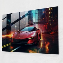 Popcas Ferrari Cam Tablo - Ferrari Cam Duvar Sanatı Ev Dekorasyonu