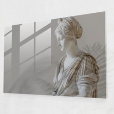 Popcas Klasik Duvar Dekorasyonu: Neoklasik Kadın - Klasik Sanat Cam Tablo Modern Sanat