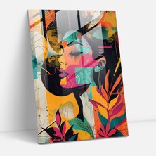 Popcas Art Deco Graffiti Cam Tablo - Klasik Sanat+Popart Modern Sanat Duvar Dekorasyonu