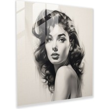 Popcas Zamansız Güzellik Cam Tablosu - Klasik Cam Sanat Ev Dekorasyonu