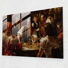 Popcas Caravaggio Tarzı Ev Dekorasyonu - Cam Tablo Duvar Dekorasyonu