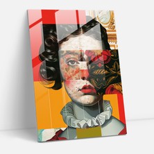 Popcas Rönesans Grafik Pop Cam Tablo - Klasikizm+Popart Pop Art ile Klasikizm Cam Tablo Modern Sanat