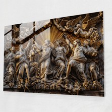 Popcas Klasik Cam Duvar Sanatı: Mitolojik Tanrılar - Duvar Dekorasyonu Klasik Sanat Modern Sanat