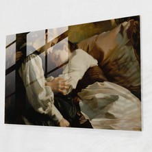 Popcas Caravaggio Tarzı Modern Sanat - Merhamet Yumuşak Sahne Hafif Gölge - Kanvas Tablo