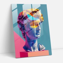 Popcas Pop Art Cam Tablo Sanatı - Klasik+Popart Klasik Sanatı ve Pop Art'ı Birleştirin Duvar Dekorasyonu Cam Duvar Sanatı