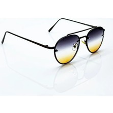 Oval Unisex Güneş Gözlük Metal Çerçeve