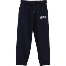 Jeep Lastikli Paça Siyah Kız Çocuk Eşofman Altı J5WG-EA7587