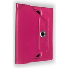 Piyasa Sepeti Lenovo Yoga Book 10.1 Universal Dönerli Standlı Tablet Kılıfı Pembe